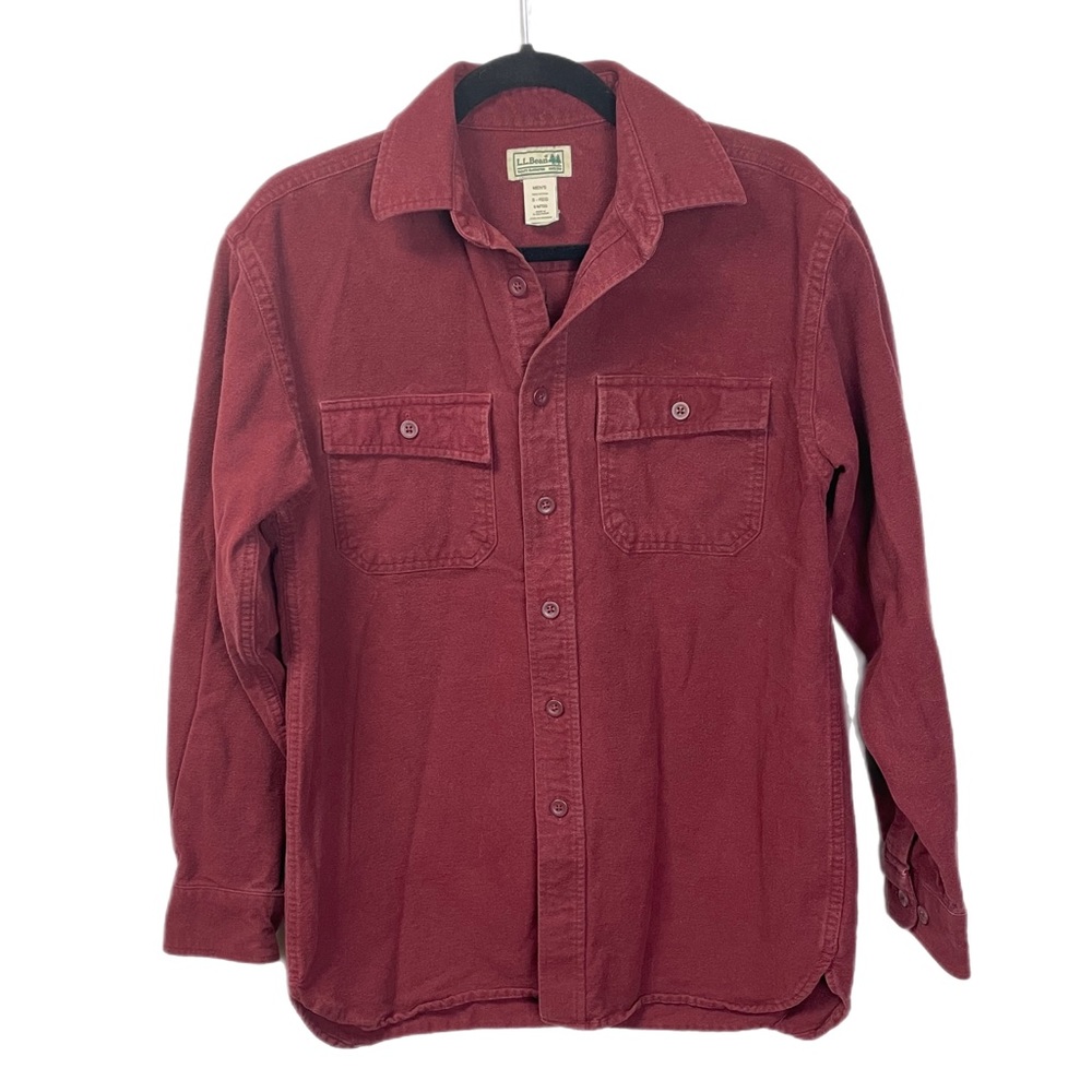 Vintage L.L Bean Maroon Button Down